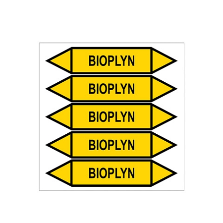 Značení potrubí, bioplyn